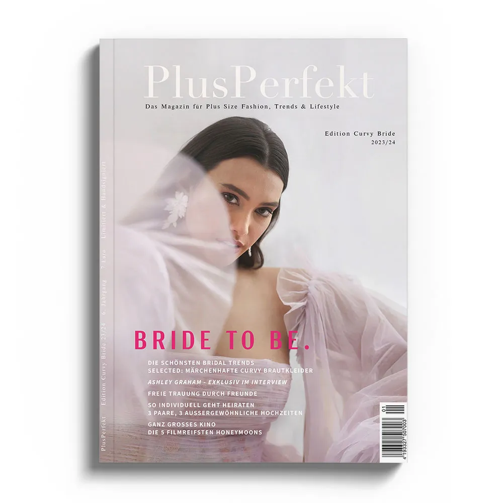Plusperfekt Magazin mit Wahl des beliebtesten Curvybrautmodengeschäft Deutschlands. Biancas Brautmoden ist die Nr. 1 in Deutschland. Wählen konnten die Kunden und Leser des Magazin. Plussizebrautmoden.