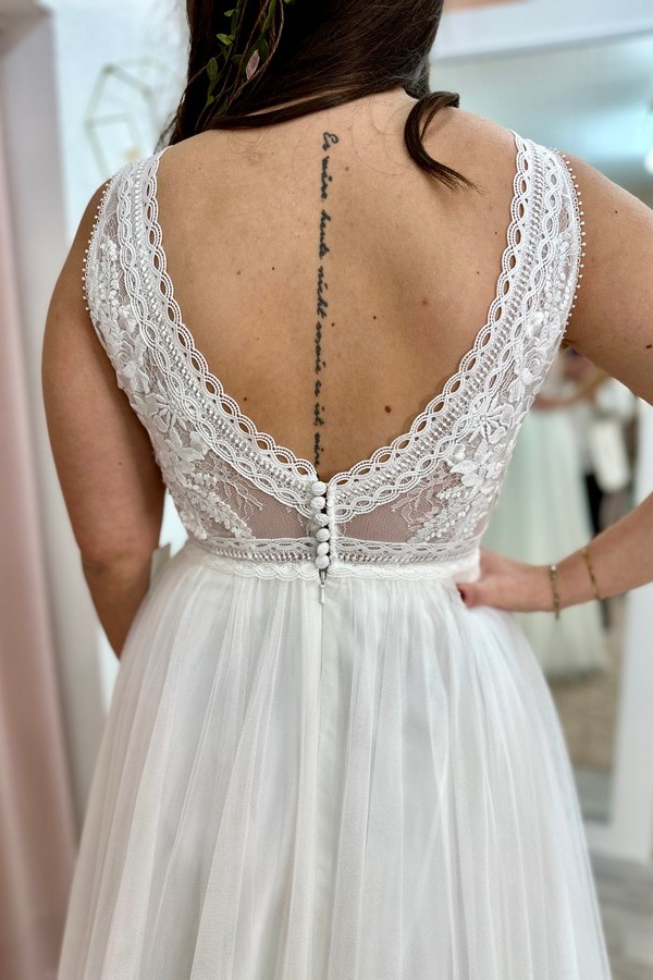 Brautkleid Vintage Rücken