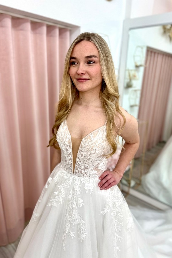 Brautkleid mit Spitze