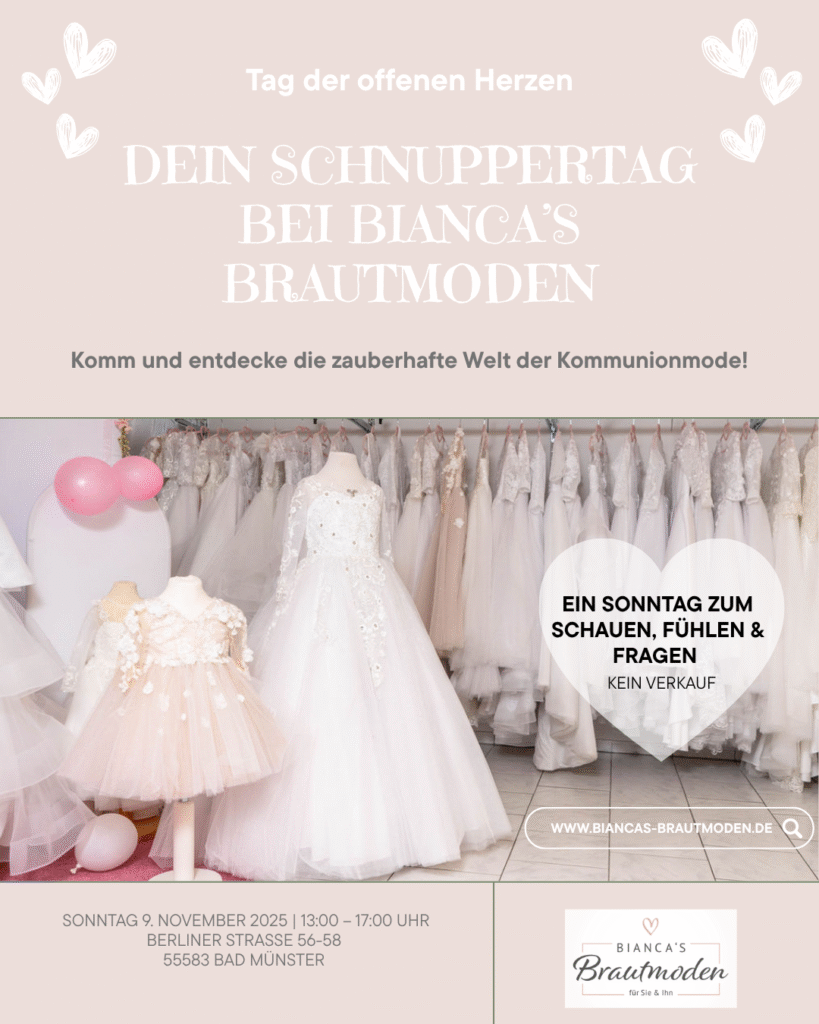 Instagram Beitrag Dein Schnuppertag bei Biancas Brautmoden