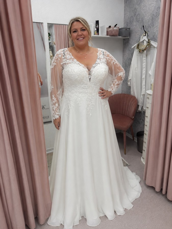 brautkleid grosse groesse standesamt